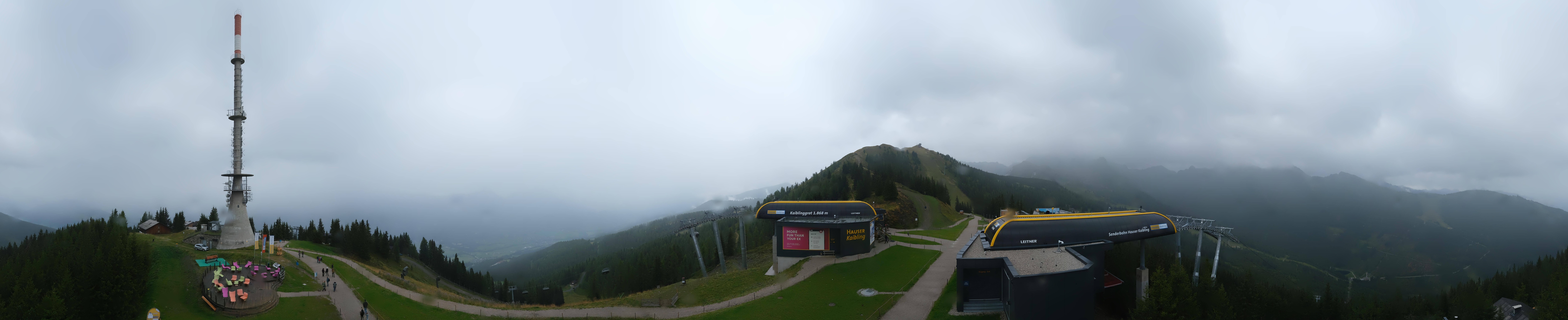 Archiv Foto Webcam Hauser Kaibling: Panorama Sendemast