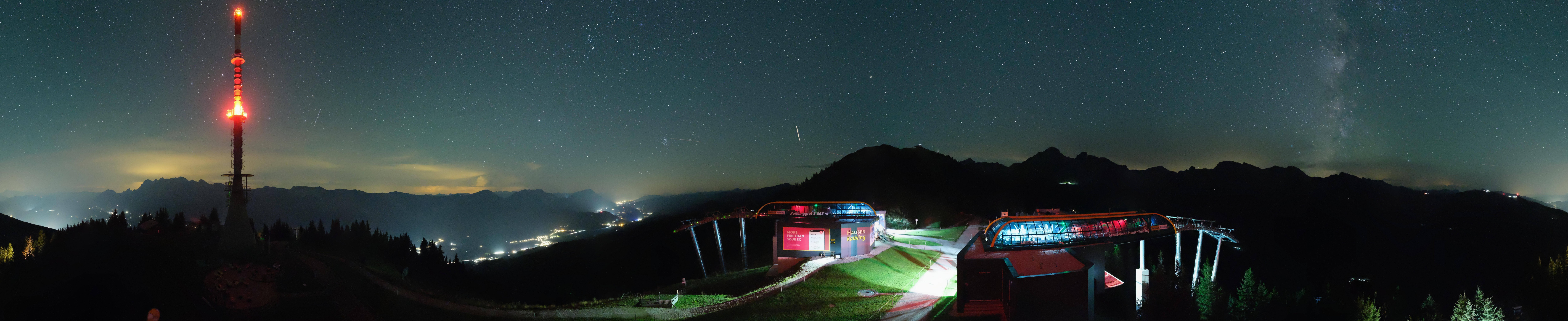 Archiv Foto Webcam Hauser Kaibling: Panorama Sendemast