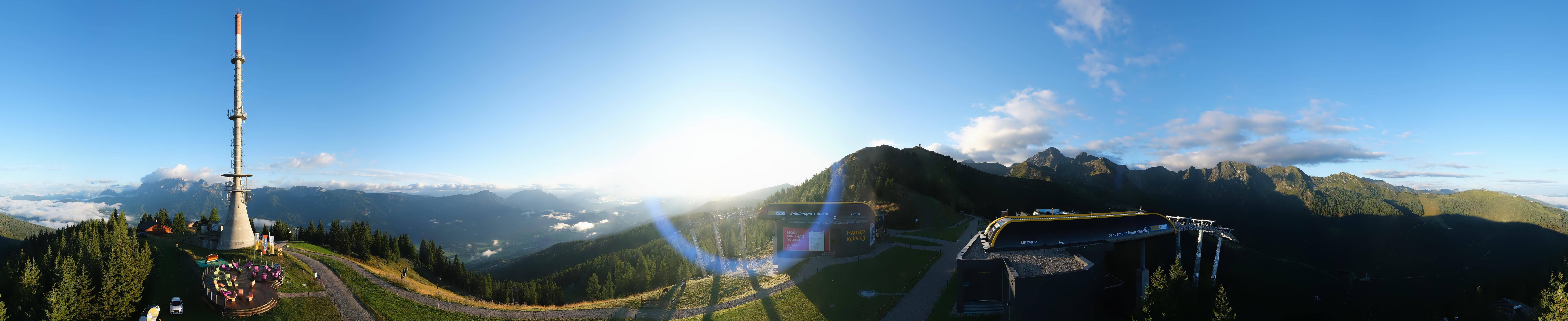 Archived image Webcam 360 degree Panoramic view Hauser Kaibling