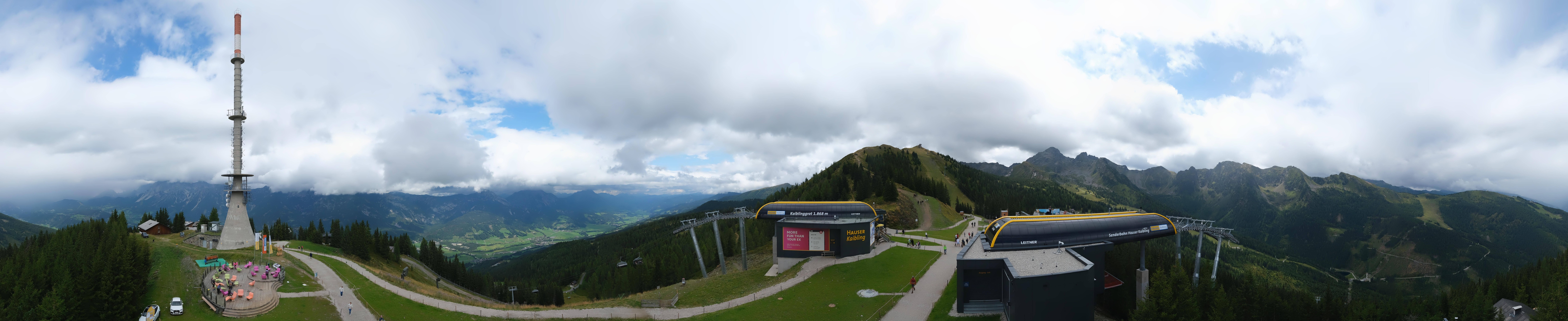 Archived image Webcam 360 degree Panoramic view Hauser Kaibling