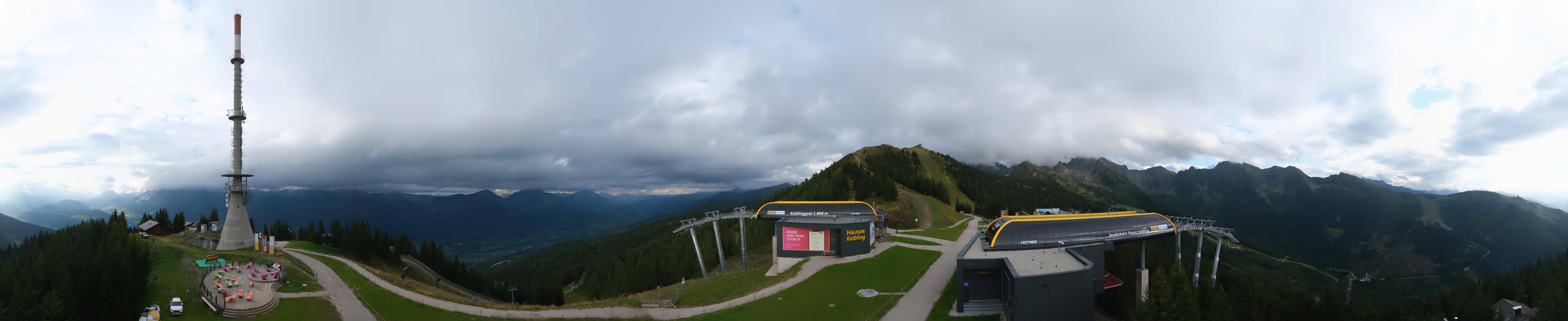 Archived image Webcam 360 degree Panoramic view Hauser Kaibling