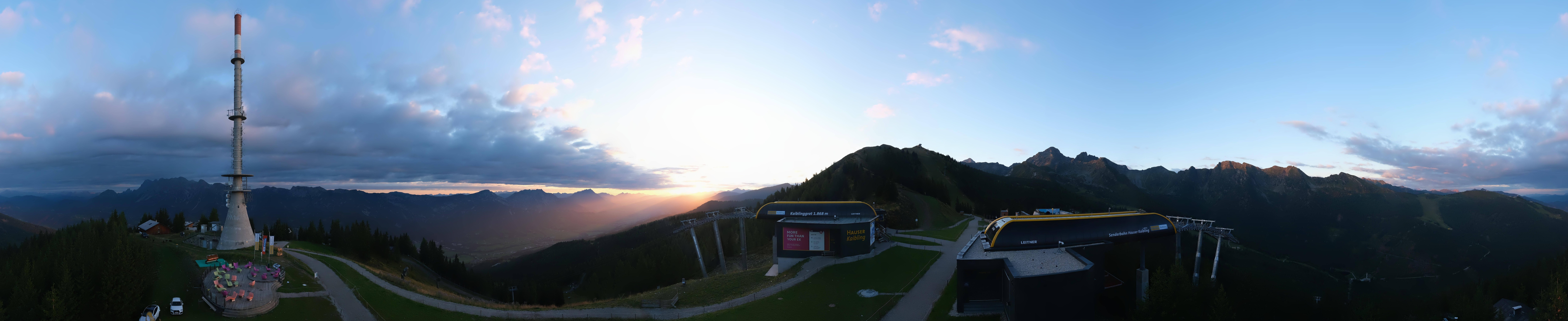 Archiv Foto Webcam Hauser Kaibling: Panorama Sendemast