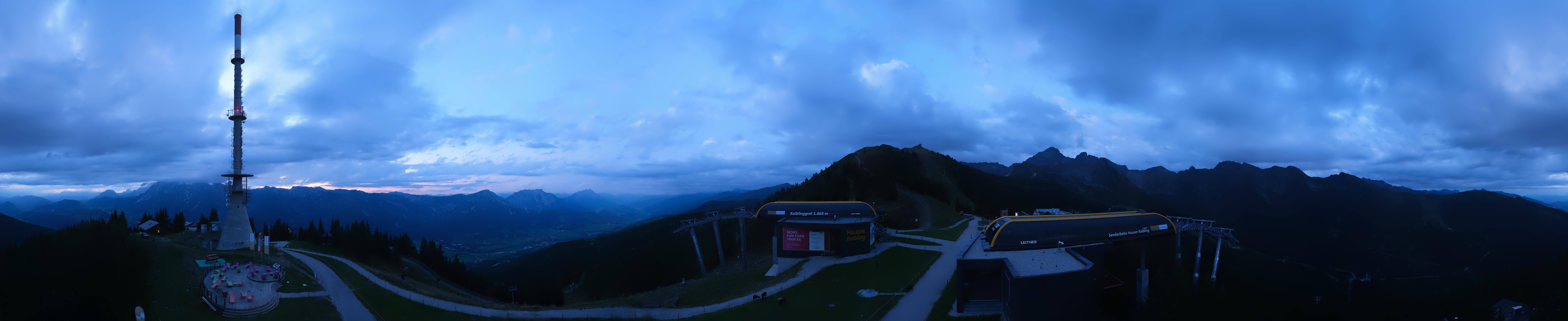 Archiv Foto Webcam Hauser Kaibling: Panorama Sendemast