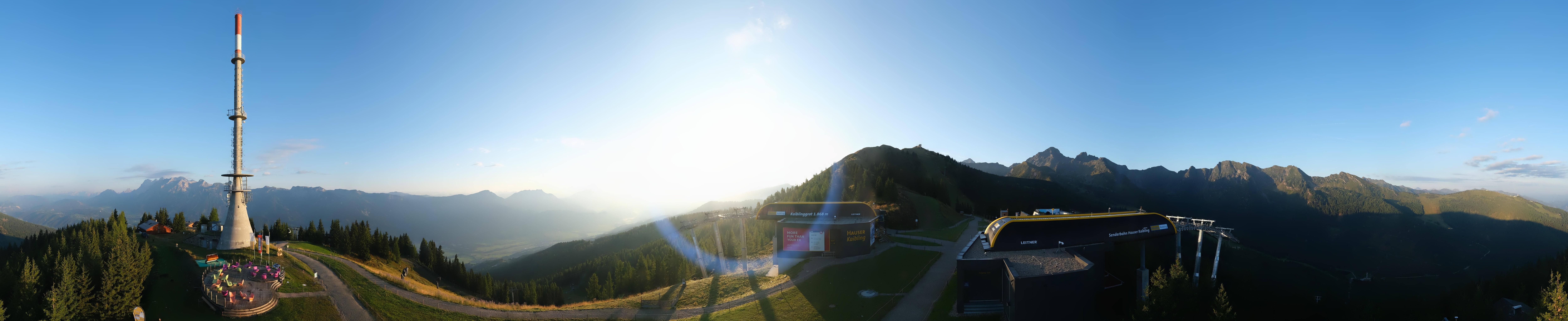 Archived image Webcam 360 degree Panoramic view Hauser Kaibling