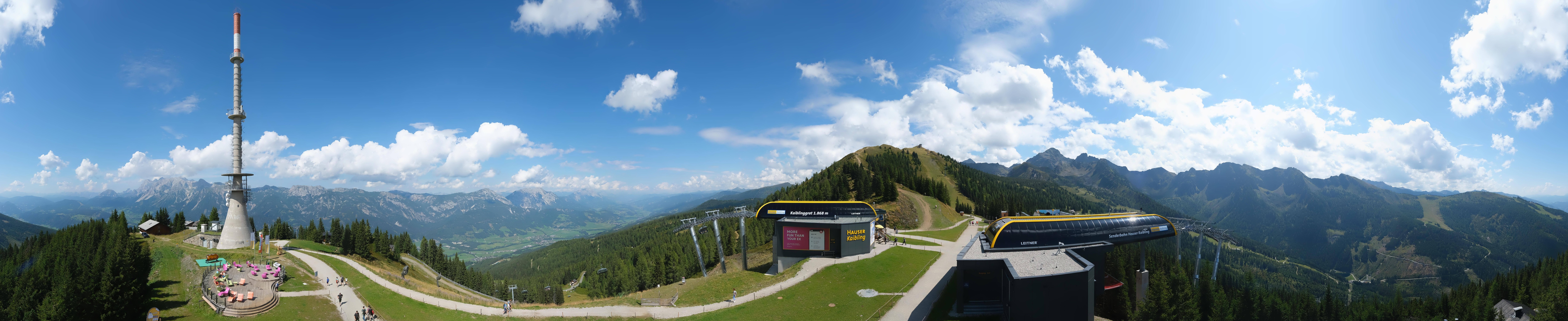Archived image Webcam 360 degree Panoramic view Hauser Kaibling
