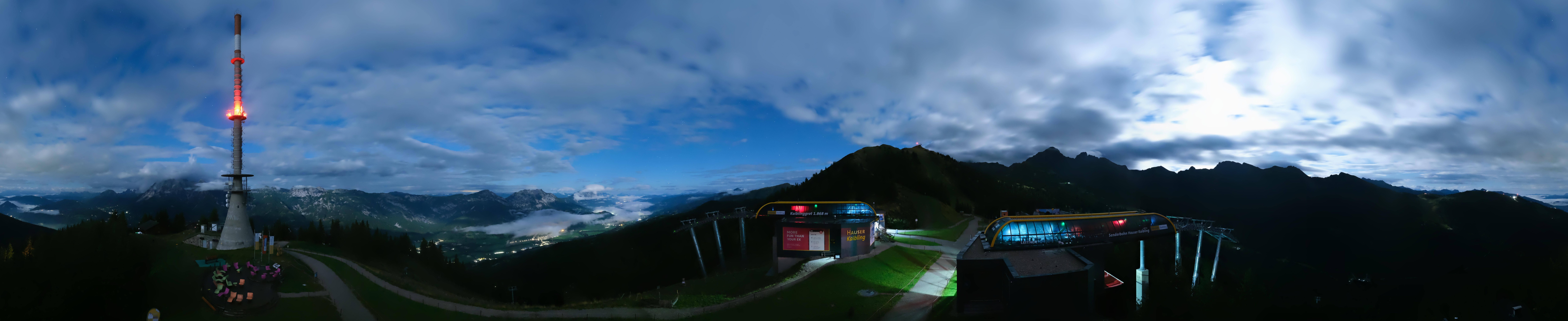 Archiv Foto Webcam Hauser Kaibling: Panorama Sendemast