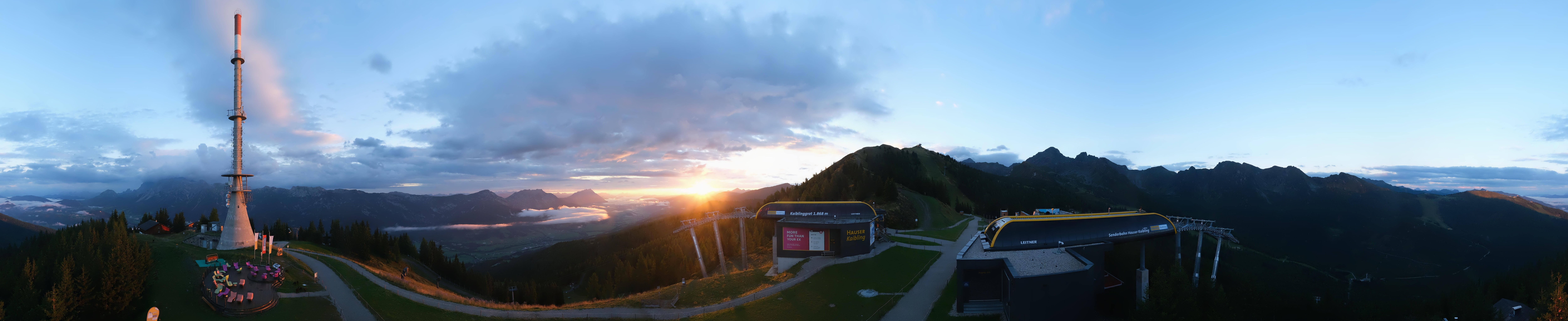 Archiv Foto Webcam Hauser Kaibling: Panorama Sendemast