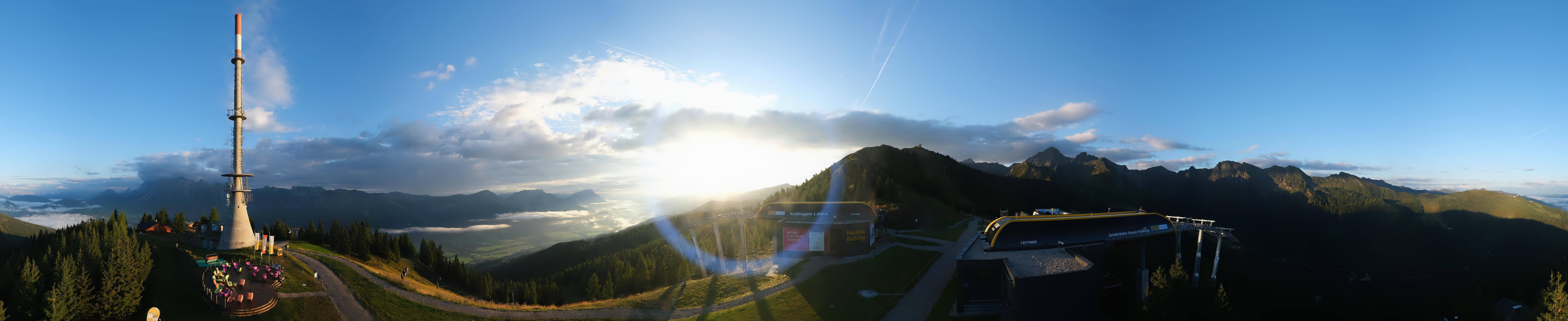 Archiv Foto Webcam Hauser Kaibling: Panorama Sendemast