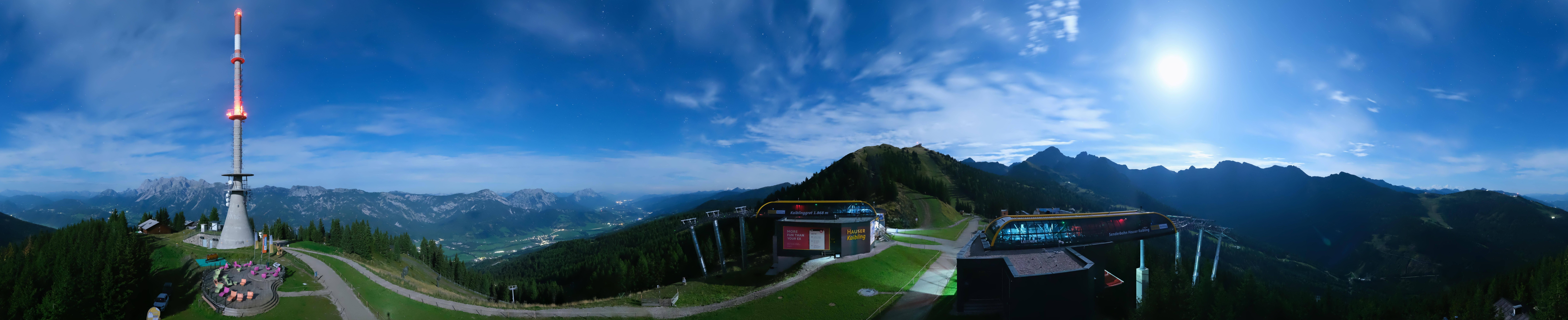 Archived image Webcam 360 degree Panoramic view Hauser Kaibling
