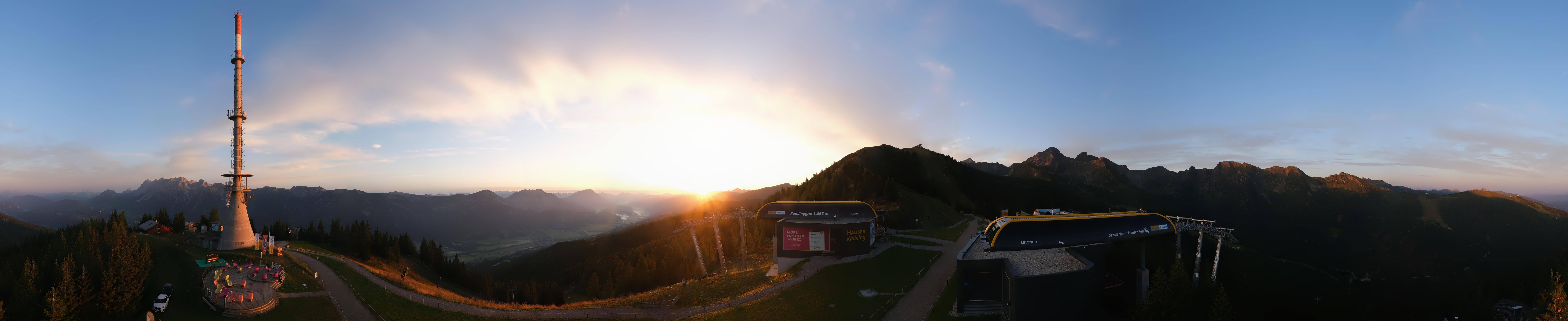 Archiv Foto Webcam Hauser Kaibling: Panorama Sendemast
