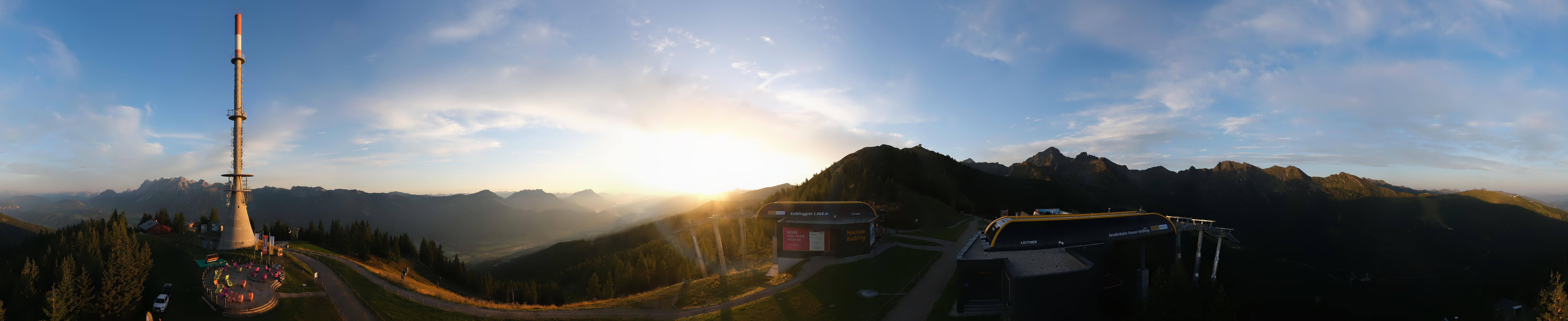 Archiv Foto Webcam Hauser Kaibling: Panorama Sendemast
