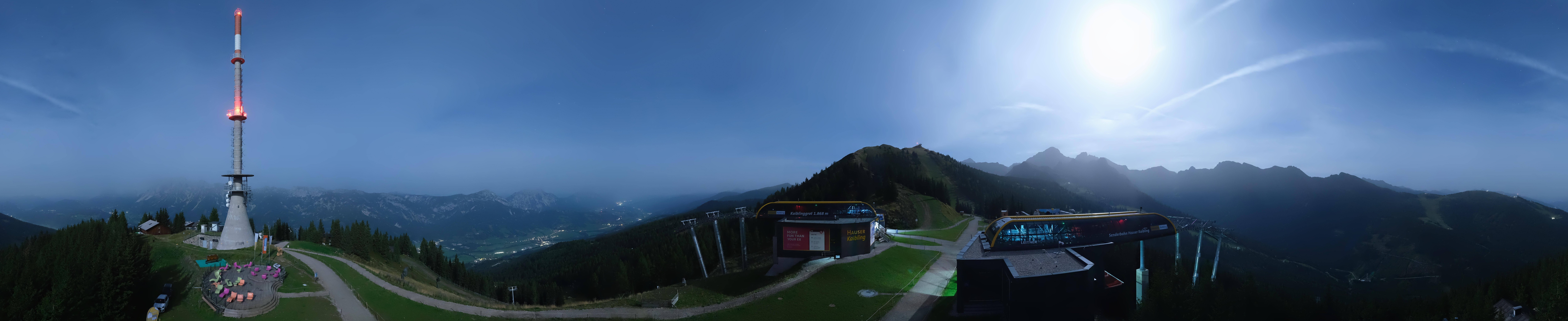 Archiv Foto Webcam Hauser Kaibling: Panorama Sendemast