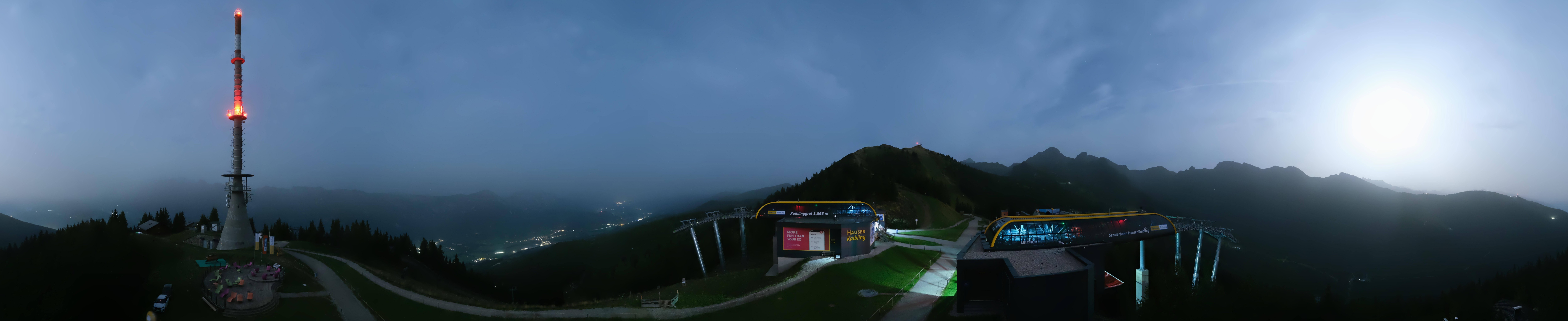 Archiv Foto Webcam Hauser Kaibling: Panorama Sendemast