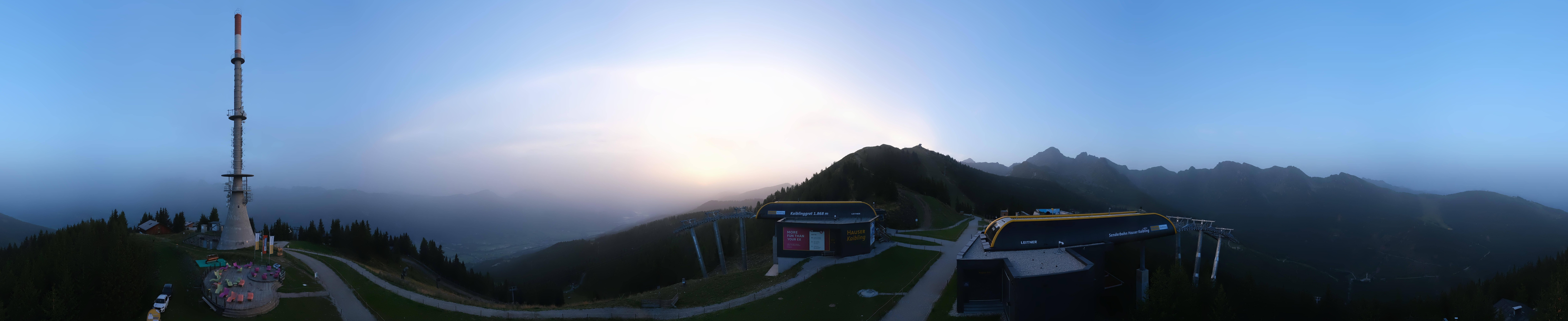 Archiv Foto Webcam Hauser Kaibling: Panorama Sendemast
