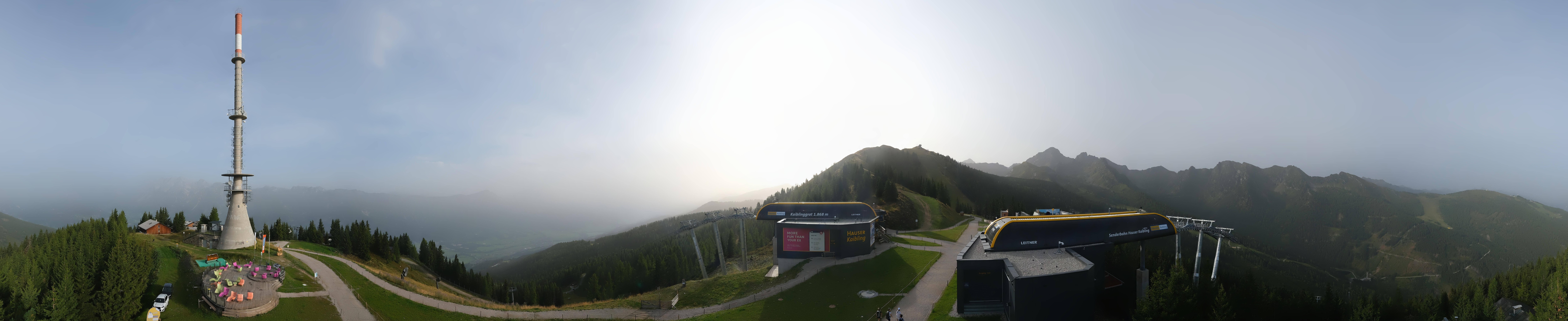 Archiv Foto Webcam Hauser Kaibling: Panorama Sendemast