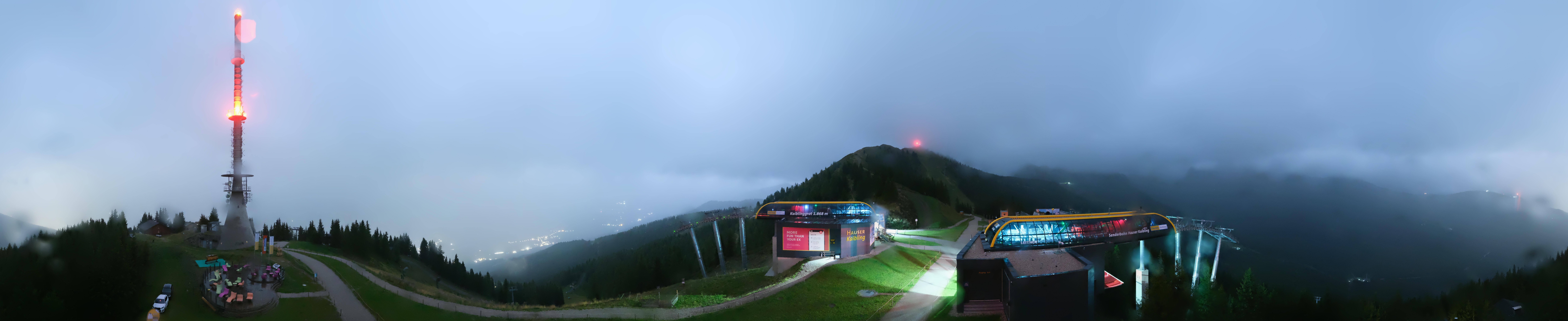 Archiv Foto Webcam Hauser Kaibling: Panorama Sendemast