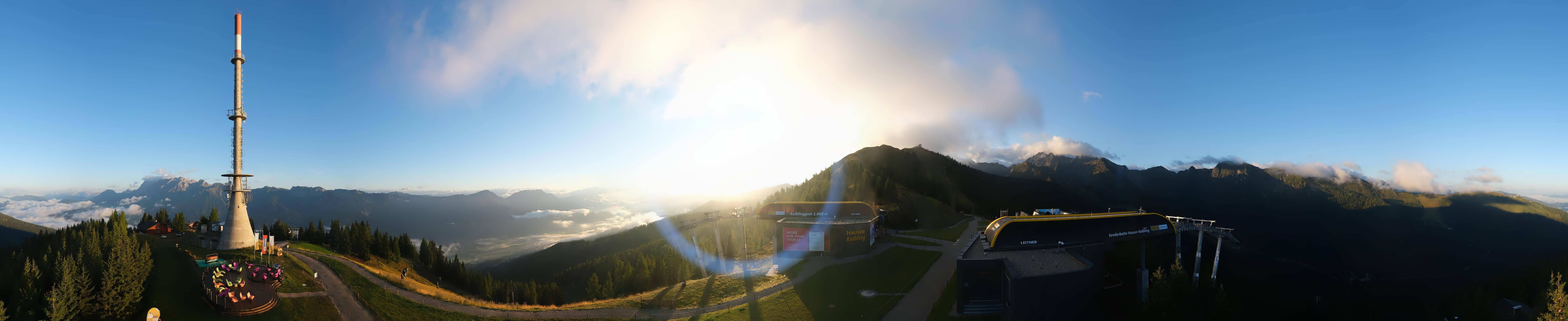 Archived image Webcam 360 degree Panoramic view Hauser Kaibling