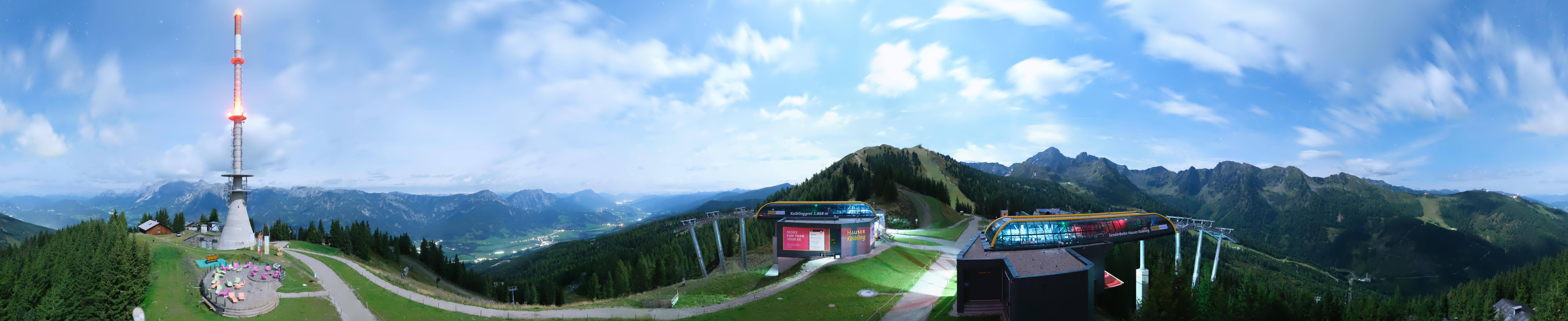 Archived image Webcam 360 degree Panoramic view Hauser Kaibling