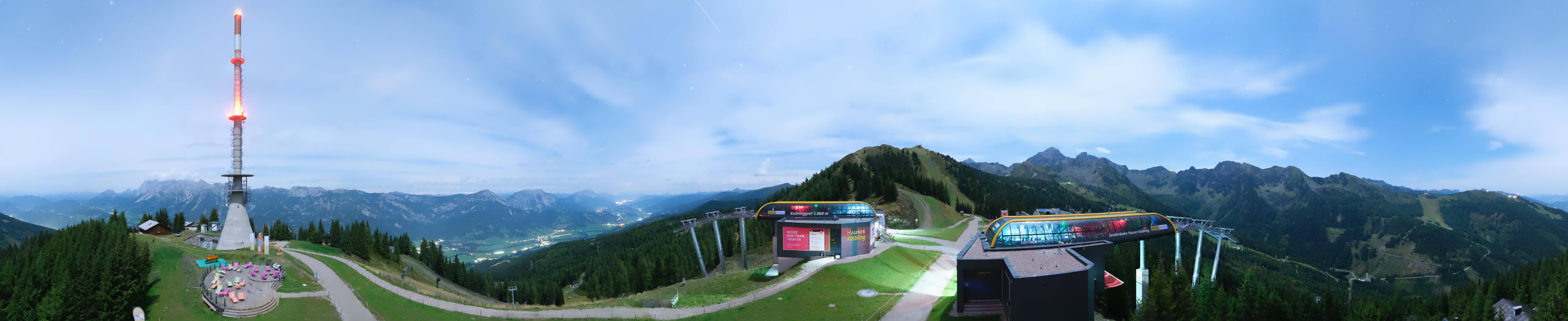 Archived image Webcam 360 degree Panoramic view Hauser Kaibling