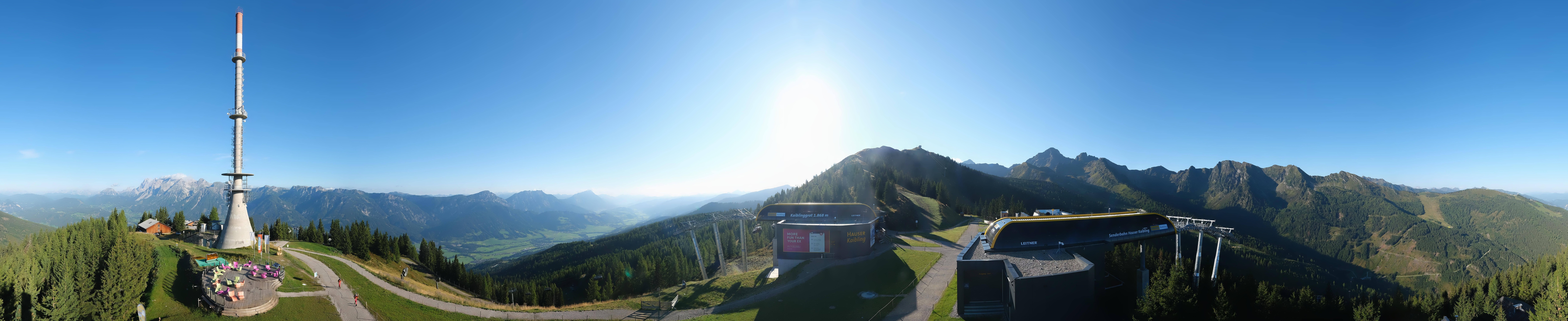 Archived image Webcam 360 degree Panoramic view Hauser Kaibling