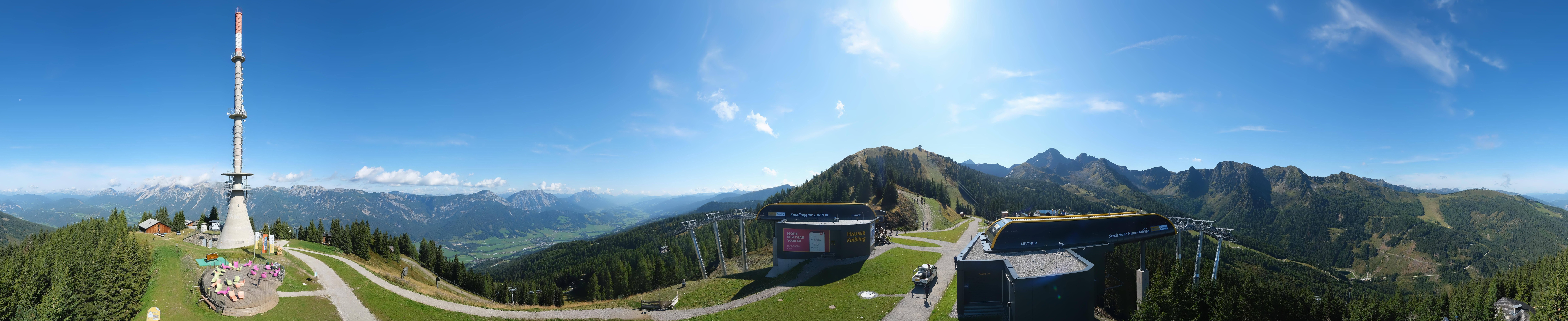 Archived image Webcam 360 degree Panoramic view Hauser Kaibling