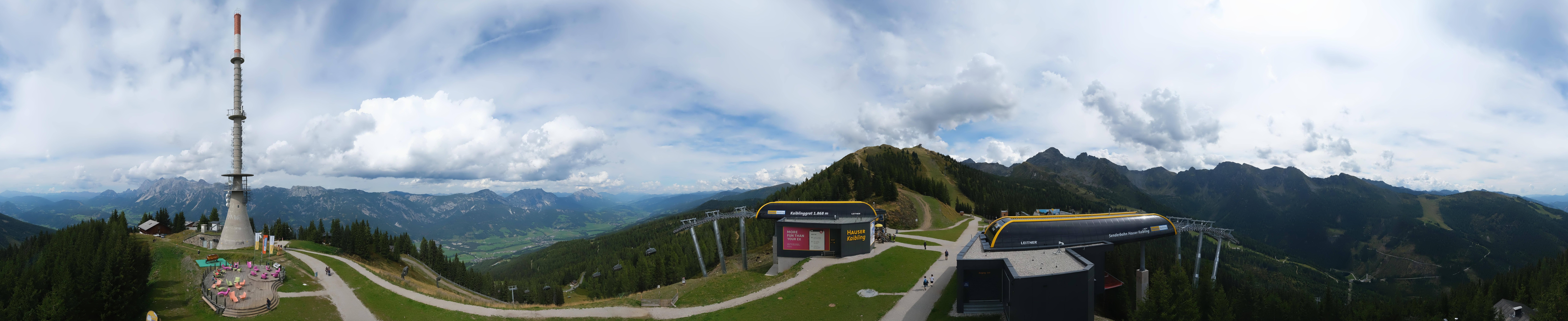 Archived image Webcam 360 degree Panoramic view Hauser Kaibling