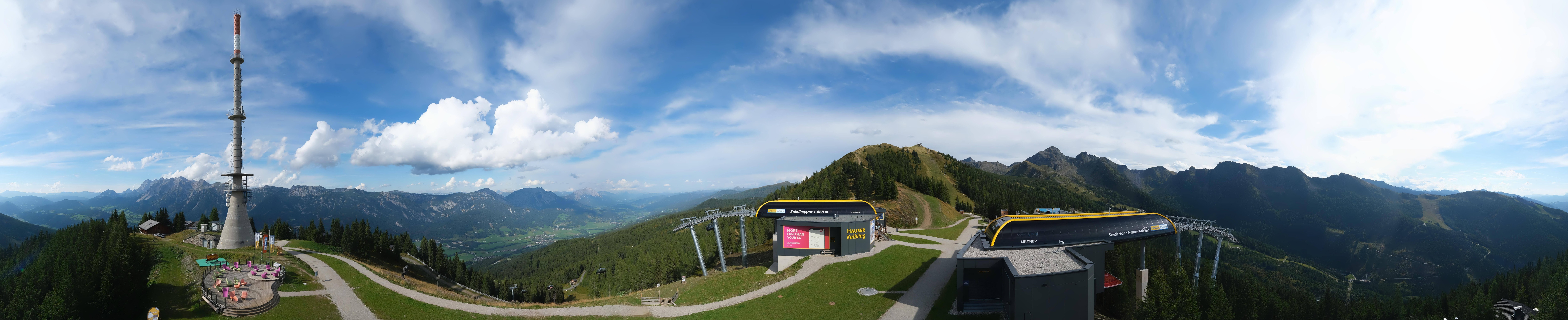 Archived image Webcam 360 degree Panoramic view Hauser Kaibling