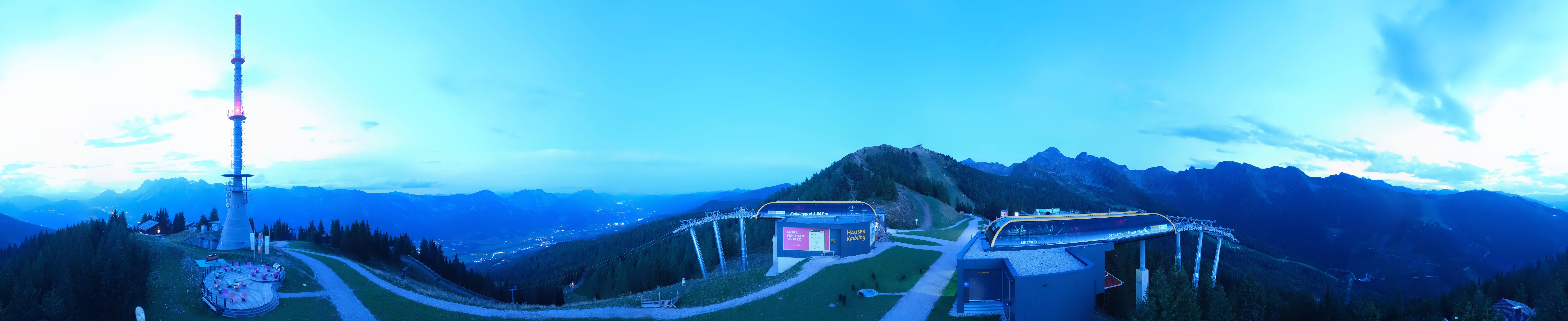 Archived image Webcam 360 degree Panoramic view Hauser Kaibling