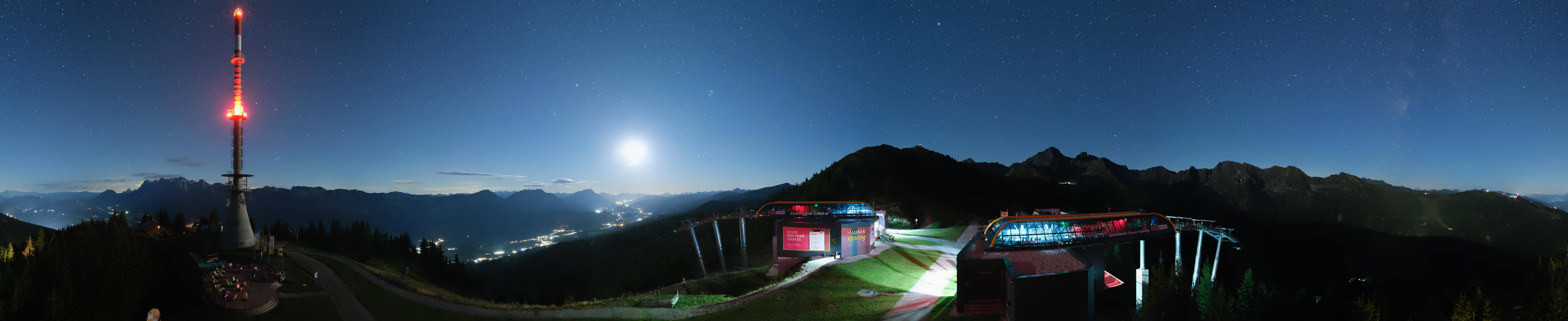 Archiv Foto Webcam Hauser Kaibling: Panorama Sendemast