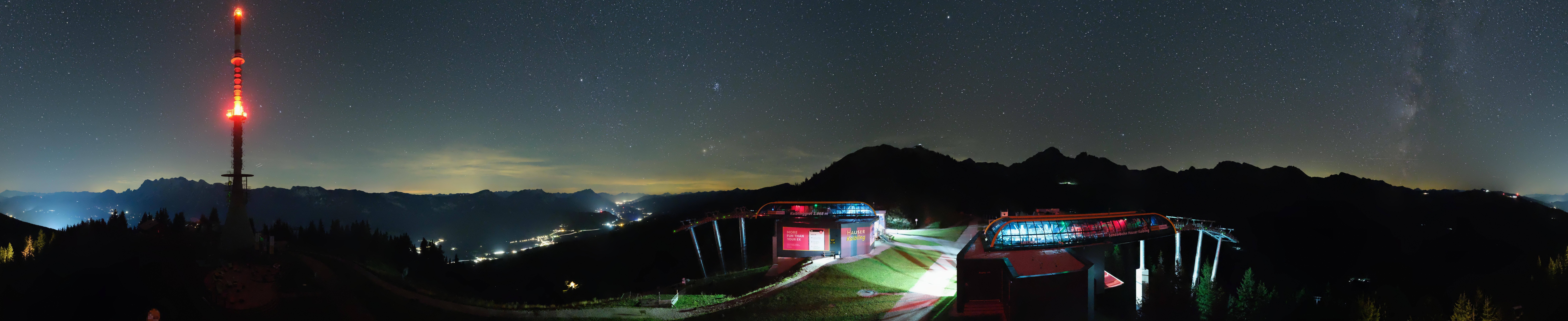 Archiv Foto Webcam Hauser Kaibling: Panorama Sendemast