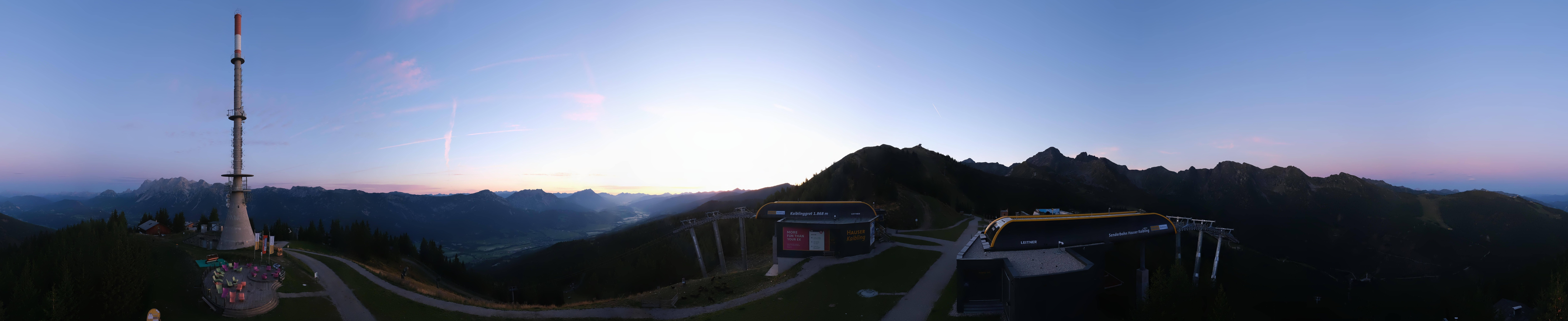 Archiv Foto Webcam Hauser Kaibling: Panorama Sendemast