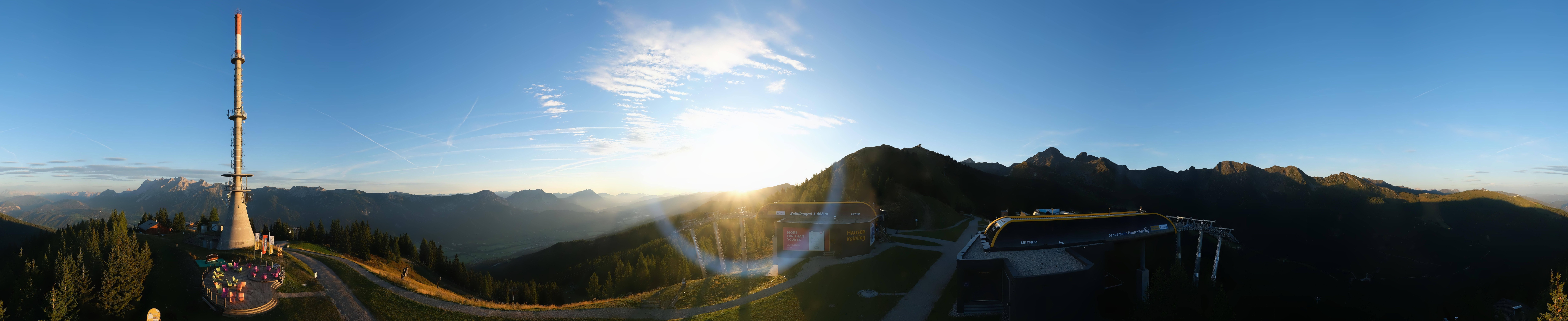 Archiv Foto Webcam Hauser Kaibling: Panorama Sendemast