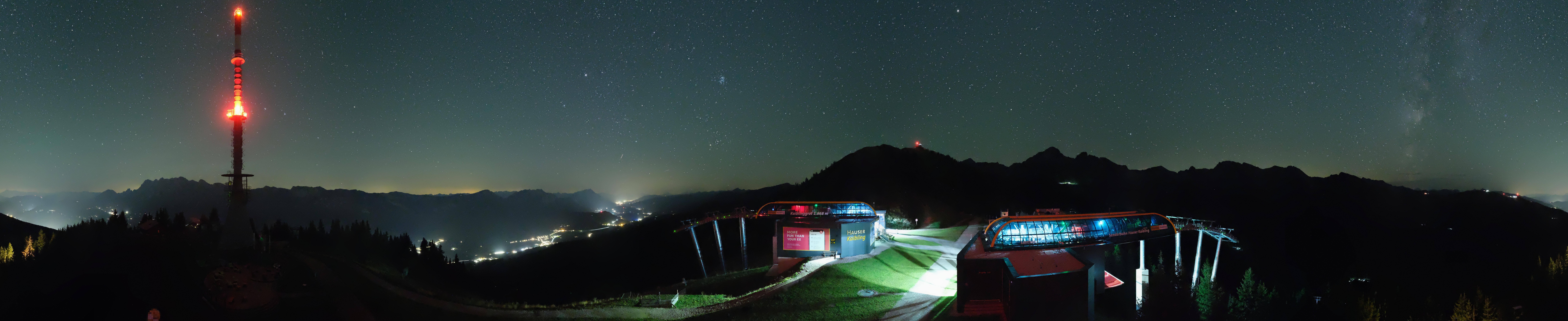 Archiv Foto Webcam Hauser Kaibling: Panorama Sendemast