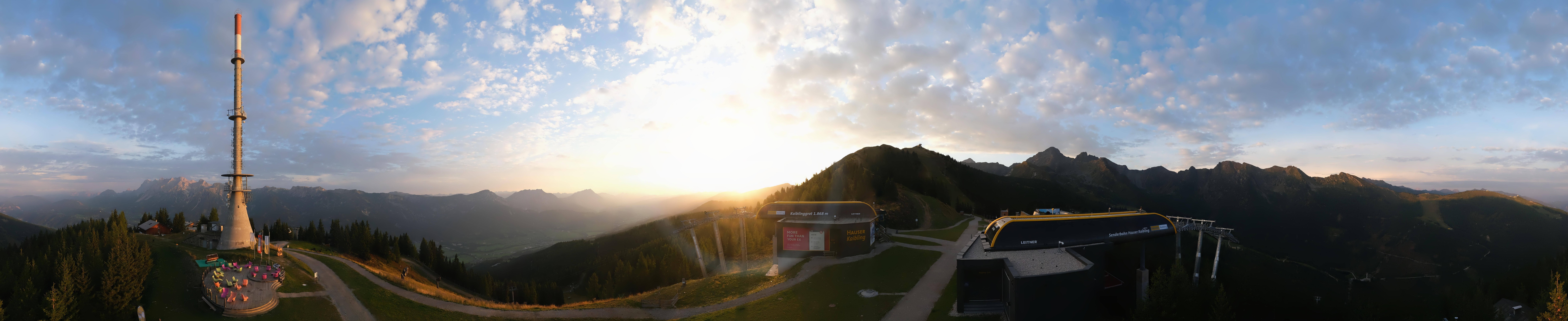 Archiv Foto Webcam Hauser Kaibling: Panorama Sendemast