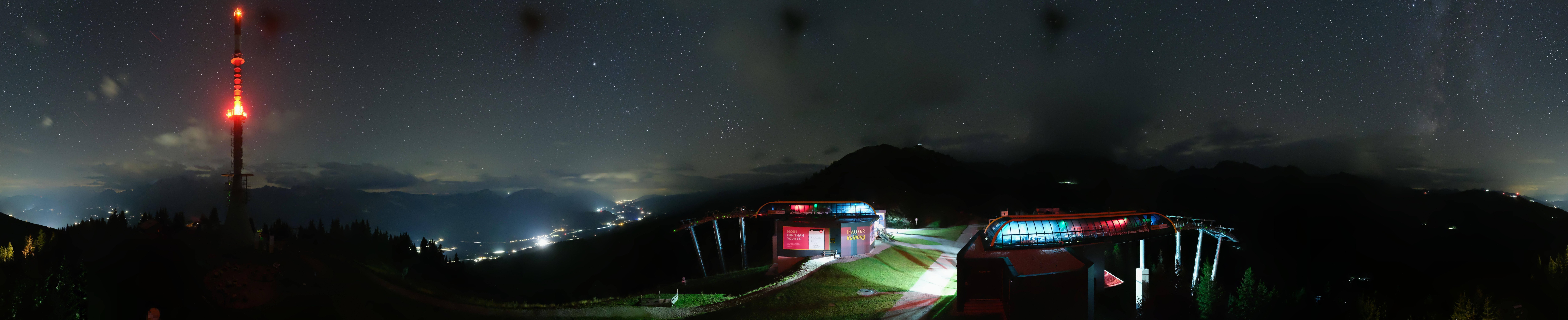 Archiv Foto Webcam Hauser Kaibling: Panorama Sendemast