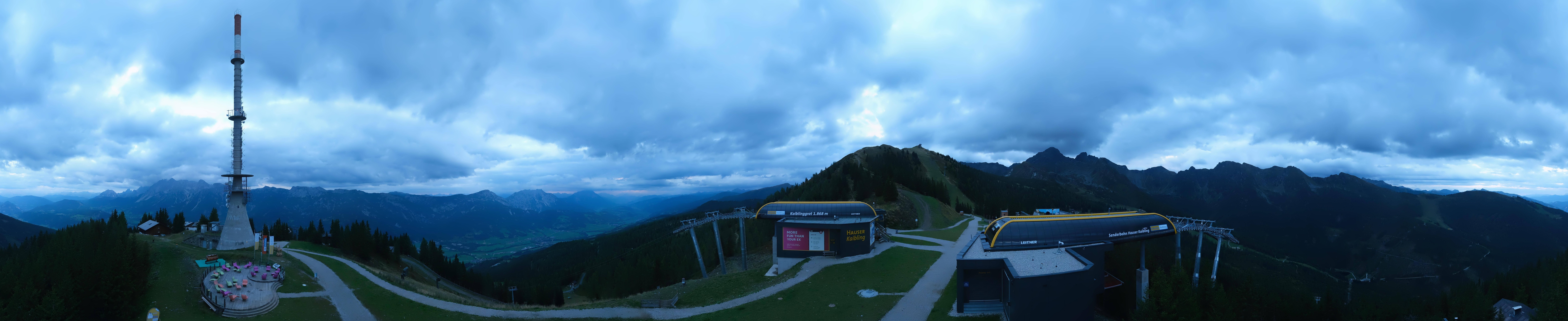 Archiv Foto Webcam Hauser Kaibling: Panorama Sendemast