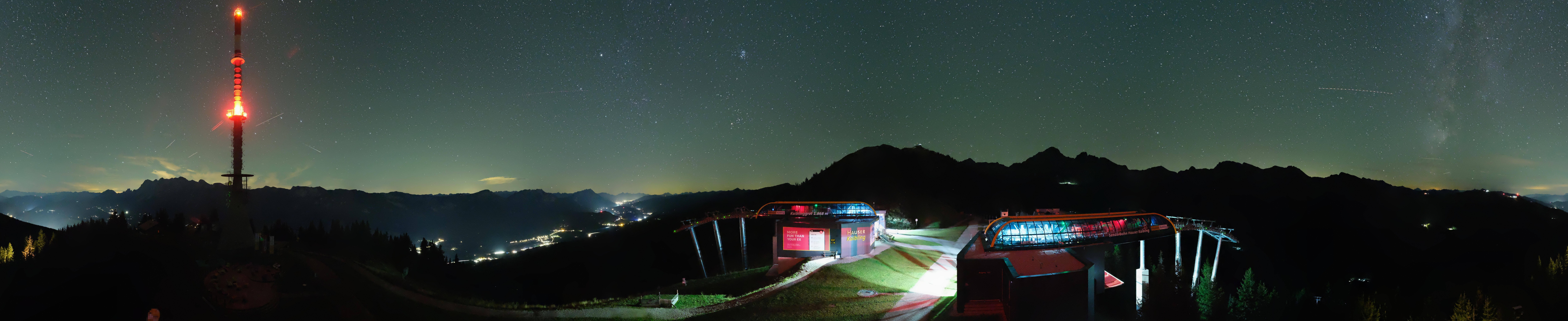 Archiv Foto Webcam Hauser Kaibling: Panorama Sendemast