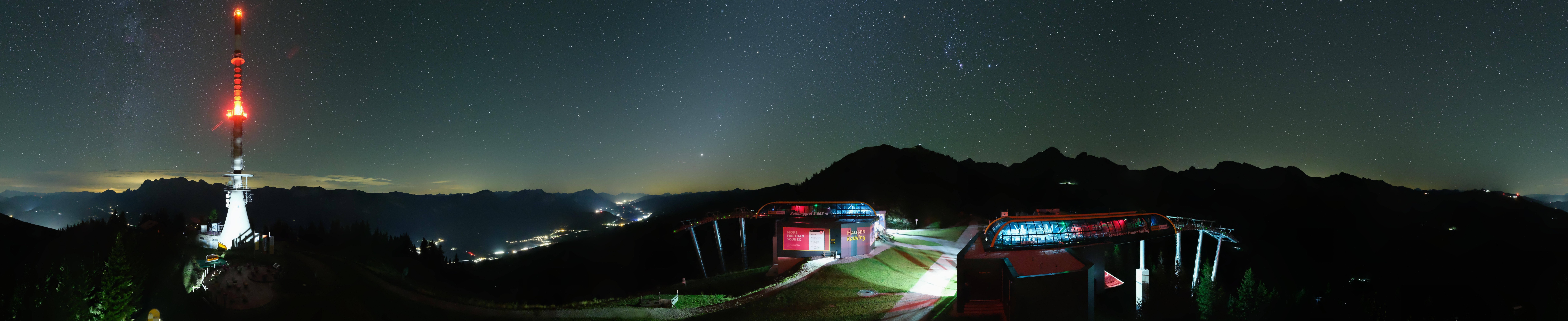 Archiv Foto Webcam Hauser Kaibling: Panorama Sendemast