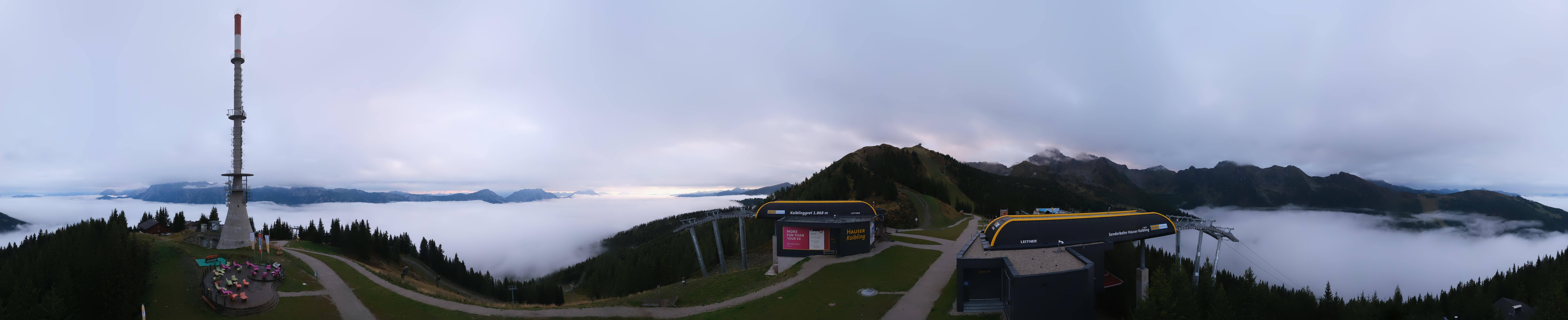 Archiv Foto Webcam Hauser Kaibling: Panorama Sendemast