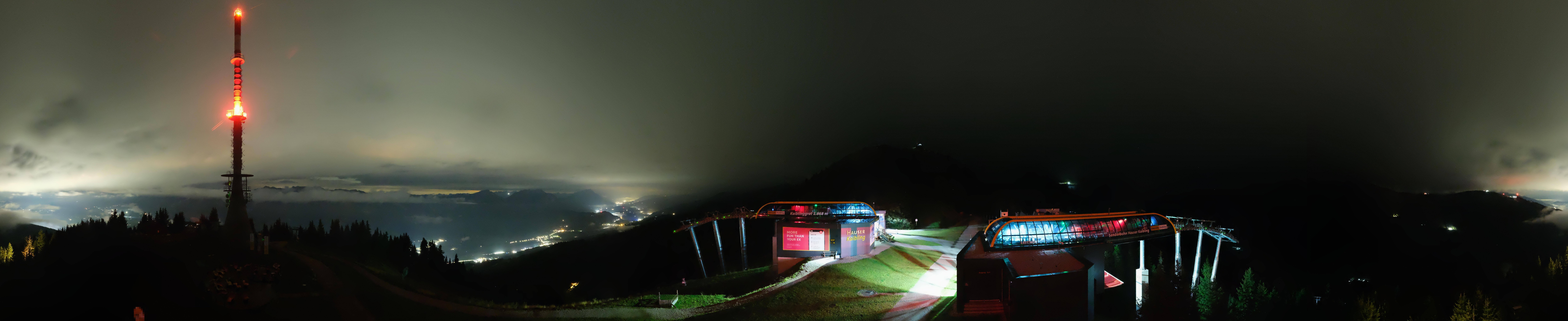 Archiv Foto Webcam Hauser Kaibling: Panorama Sendemast