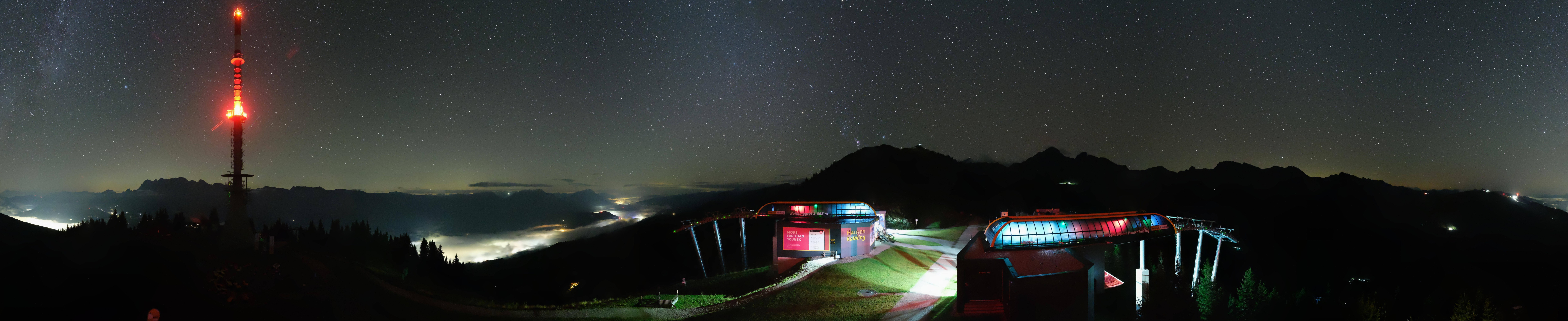 Archiv Foto Webcam Hauser Kaibling: Panorama Sendemast