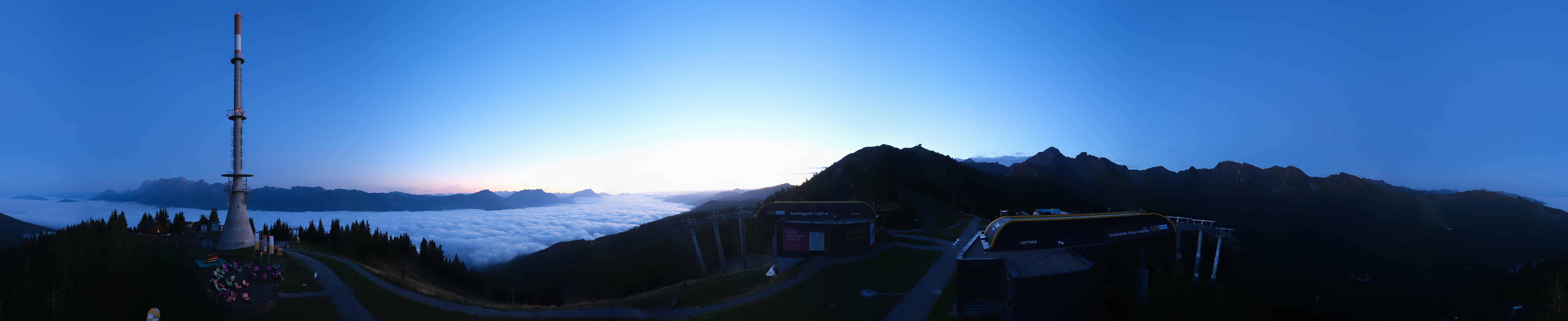 Archiv Foto Webcam Hauser Kaibling: Panorama Sendemast