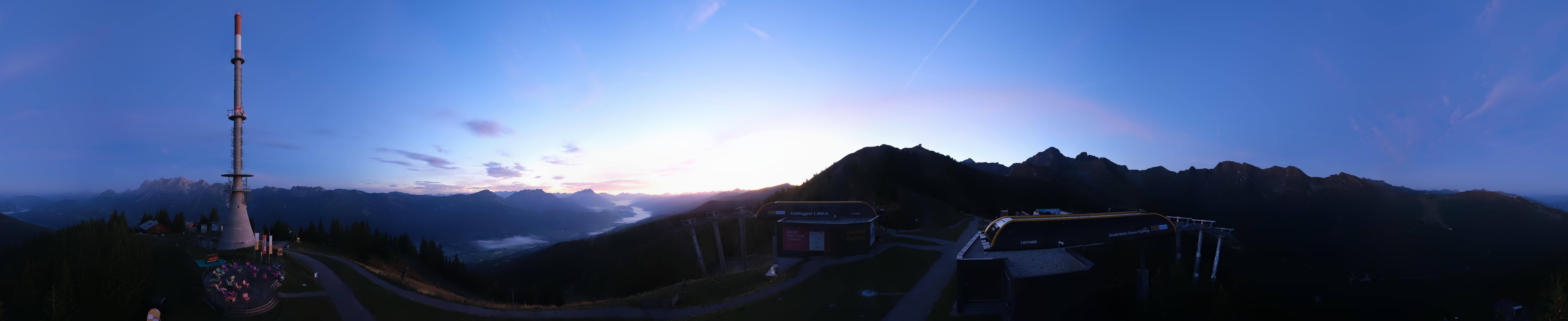 Archiv Foto Webcam Hauser Kaibling: Panorama Sendemast