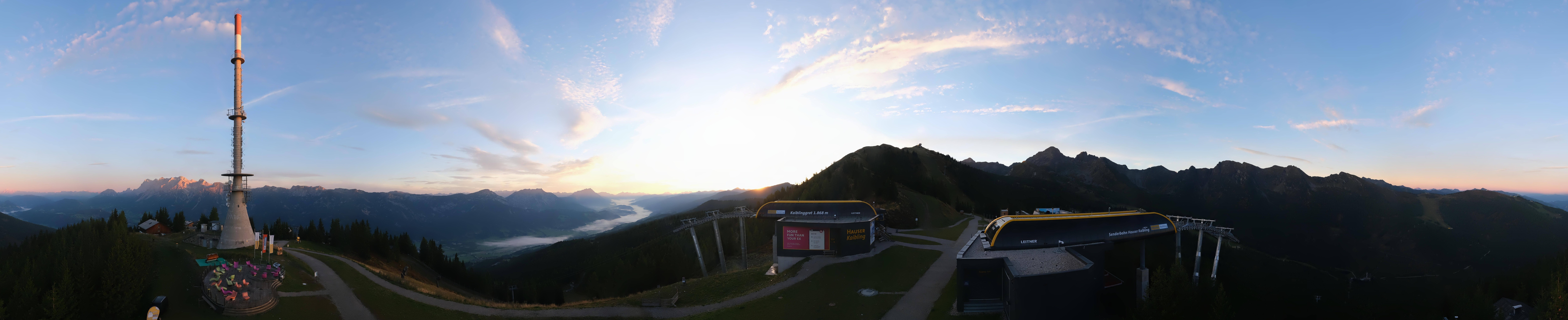 Archiv Foto Webcam Hauser Kaibling: Panorama Sendemast