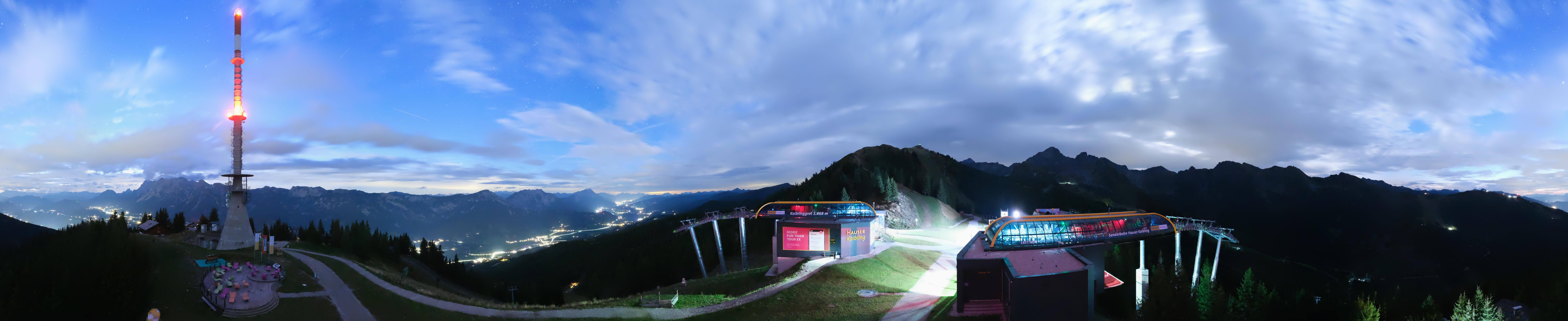 Archiv Foto Webcam Hauser Kaibling: Panorama Sendemast