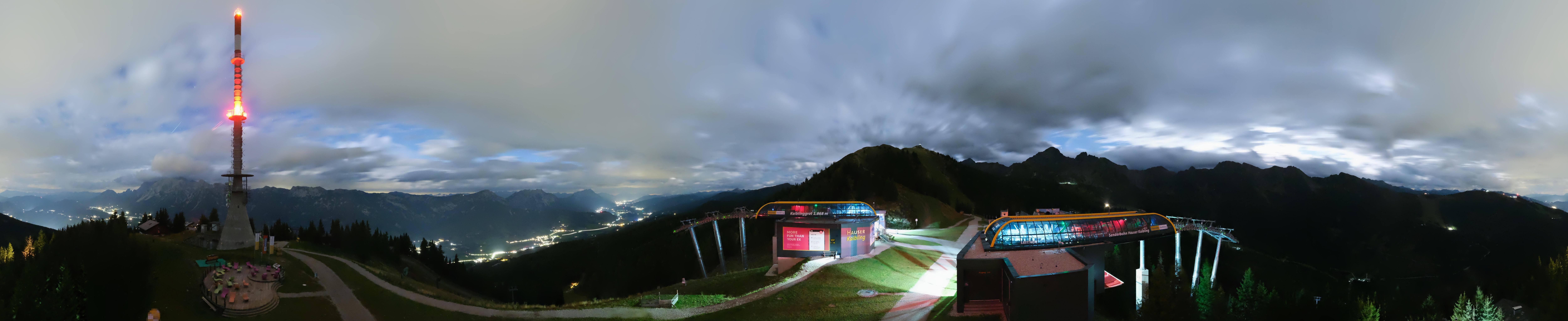 Archiv Foto Webcam Hauser Kaibling: Panorama Sendemast