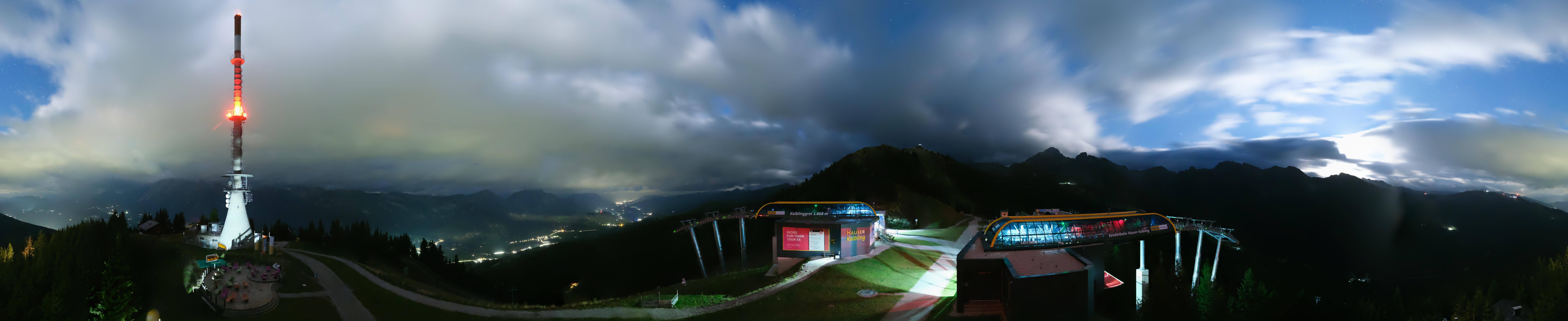 Archiv Foto Webcam Hauser Kaibling: Panorama Sendemast