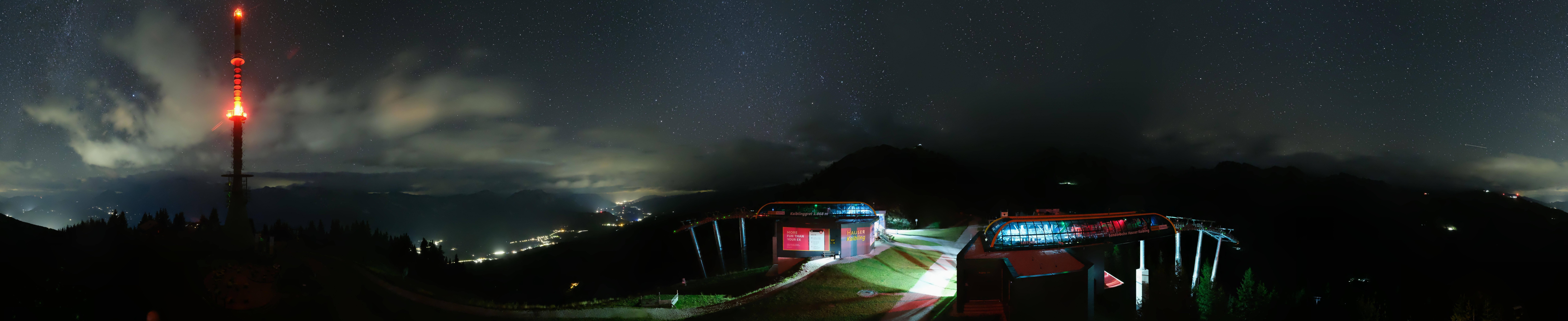 Archiv Foto Webcam Hauser Kaibling: Panorama Sendemast