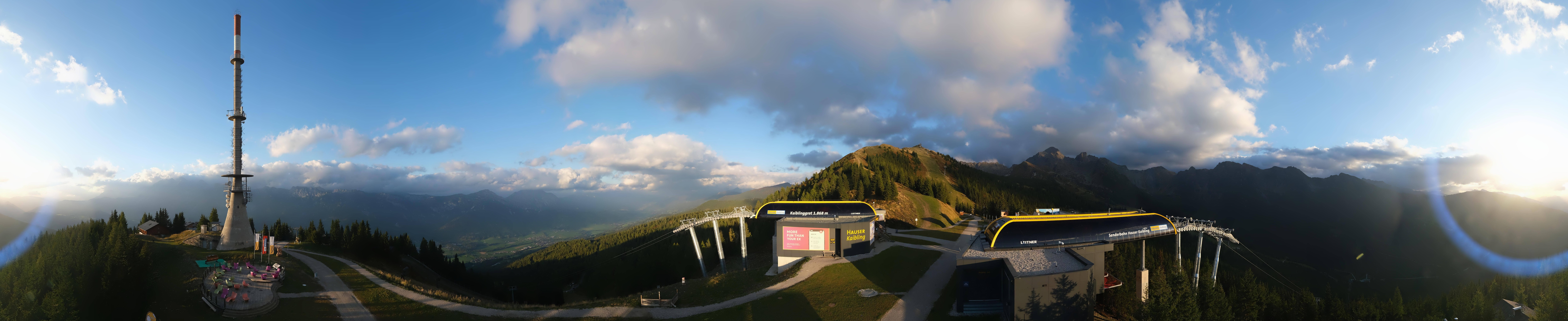 Archiv Foto Webcam Hauser Kaibling: Panorama Sendemast