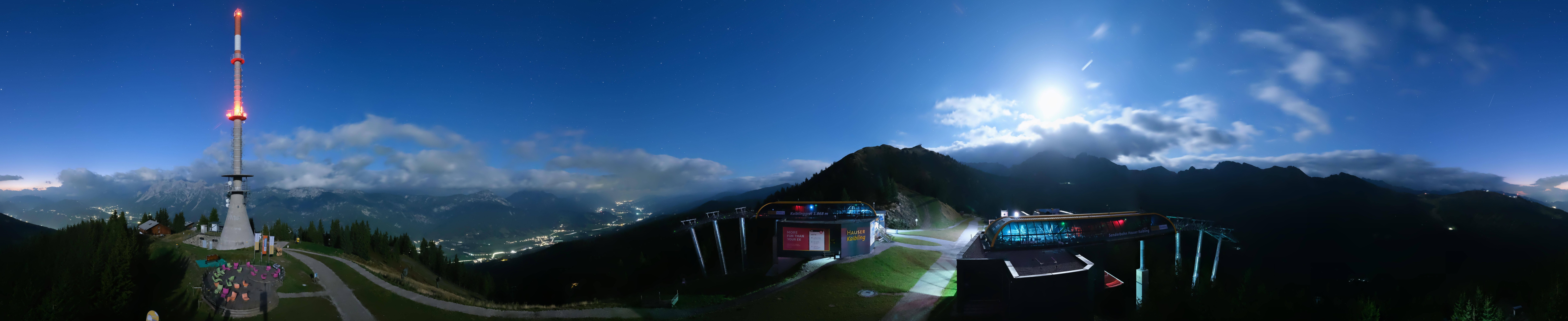 Archiv Foto Webcam Hauser Kaibling: Panorama Sendemast